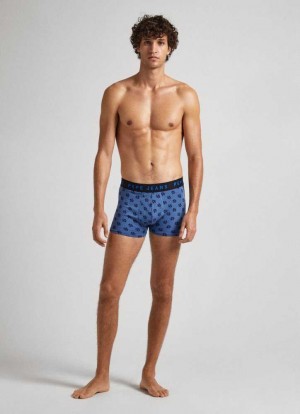 Pepe Jeans 2-pack Mixed Boxers Underkläder Herr Marinblå | 906743KAD