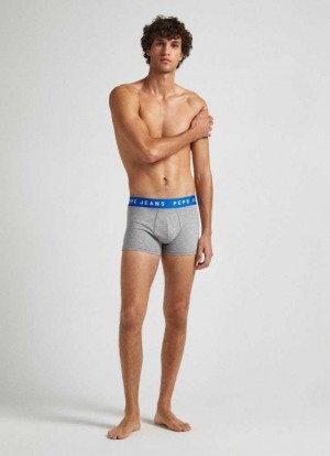 Pepe Jeans 2pack Stretchy Bomull Boxers Underkläder Herr Grå | 820759EDB