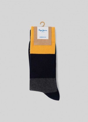 Pepe Jeans 3-pack Mixed Crew Socks Underkläder Herr Gula | 521693JNT