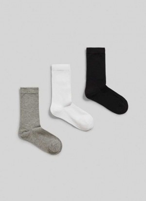 Pepe Jeans 3-pack Plain Crew Socks Underkläder Dam Olika Färger | 270651KZX
