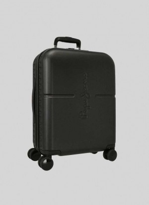 Pepe Jeans 55cm Abs Suitcase Resväskor Dam Svarta | 674395LTF