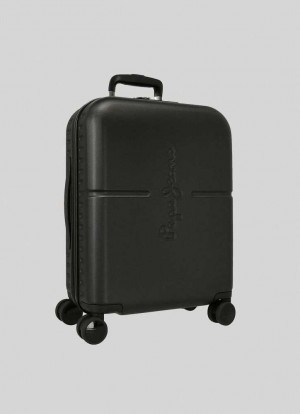 Pepe Jeans 55cm Abs Suitcase Väskor & Ryggsäck Herr Svarta | 840392ZUC