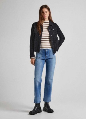 Pepe Jeans Alex Hetero Fit Low-rise Jeans Denim Dam Blå | 071495TZU