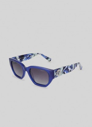 Pepe Jeans Anglular Sunglasses Solglasögon Dam Marinblå | 982436JYA