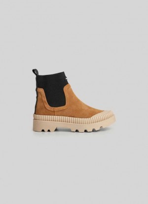 Pepe Jeans Ankle Boots With Sock Detail Stövlar Dam Bruna | 034761JWB