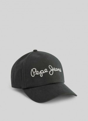 Pepe Jeans Basic Cap With Embroidered Logo Kepsar Dam Gröna | 578924DUT