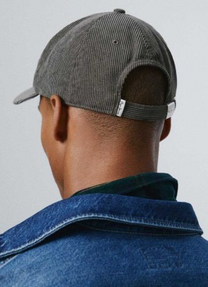 Pepe Jeans Basic Corduroy Cap Kepsar Herr Olivgröna Gröna | 147263WCD