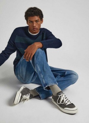 Pepe Jeans Ben Overdrive Mocka Trainers Träningsskor Herr Grå | 860749NPM