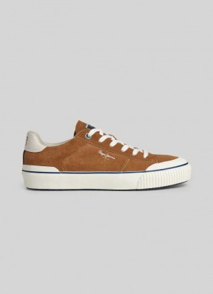 Pepe Jeans Ben Overdrive Mocka Trainers Träningsskor Herr Bruna | 781246HYT