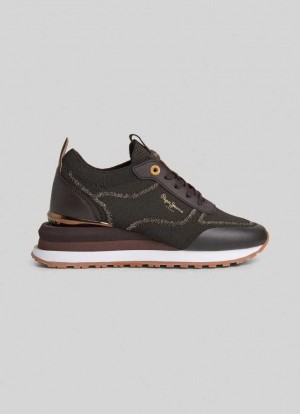 Pepe Jeans Blur Contour Combined Trainers Träningsskor Dam Bruna | 596724VLF