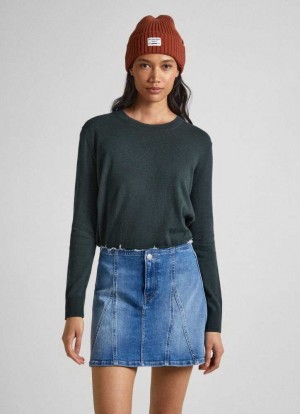 Pepe Jeans Bomull Cashmere Knit Jumpers Dam Gröna | 297348MCF