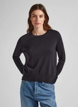 Pepe Jeans Bomull Cashmere Knit Jumpers Dam Svarta | 203895PVI