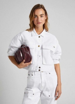 Pepe Jeans Boxy Fit Denim Jacket Denim Dam Blå | 841537VIR