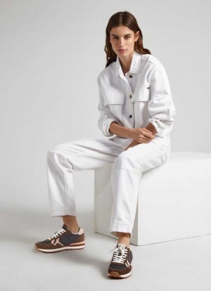 Pepe Jeans Brit Jump Löpar Shoes Träningsskor Dam Grå | 845073PDY