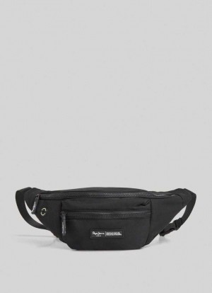 Pepe Jeans Bumbag With Adjustable Handle Väskor & Ryggsäck Herr Svarta | 435792RIX