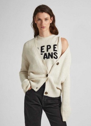 Pepe Jeans Button-front Cardigan Jumpers Dam Vita | 632194MQF