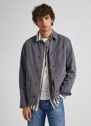 Pepe Jeans Carpenter Jacket Jacka Herr Grå | 106253BHD