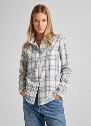 Pepe Jeans Checked Bomull Shirt Skjorta Dam Olika Färger | 182047DWR