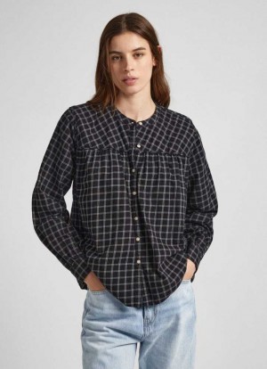Pepe Jeans Checked Bomull Shirt Skjorta Dam Olika Färger | 875294OHQ