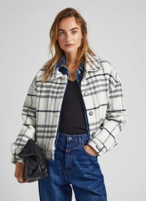 Pepe Jeans Checked Ull Jacket Jacka Dam Olika Färger | 917853NAI