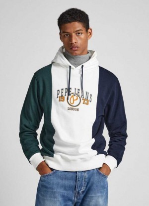 Pepe Jeans Colour Block Hoodie Hoodie Herr Vita | 940123LIQ