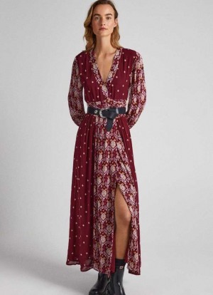 Pepe Jeans Combined Print Klänning Klänning Dam Olika Färger | 157864AXE