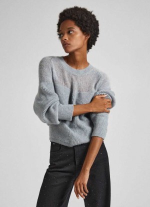 Pepe Jeans Crew Neck Knit Jumper Stickat Dam Gröna | 579068GDW