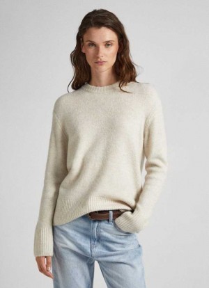 Pepe Jeans Crew Neck Knit Jumpers Dam Vita | 805346CWH