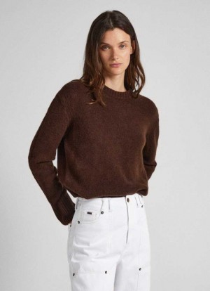 Pepe Jeans Crew Neck Knit Stickat Dam Bruna | 514376MOQ