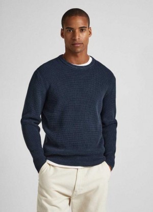 Pepe Jeans Crew Neck Sweatshirt Jumpers Herr Blå | 097834TNS