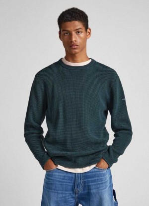 Pepe Jeans Crew Neck Sweatshirt Jumpers Herr Gröna | 760284CDB