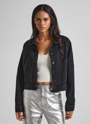Pepe Jeans Denim Jacket With Seam Details Denim Dam Blå | 123059XUJ