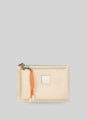 Pepe Jeans Double Compartment Vanity Case Väskor & Ryggsäck Dam Vita | 136508YVW