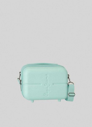 Pepe Jeans Embossed Logo Travel Bag Resväskor Dam Blå | 579210ELO