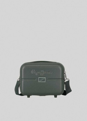 Pepe Jeans Embossed Logo Travel Bag Resväskor Herr Gröna | 860391DOG
