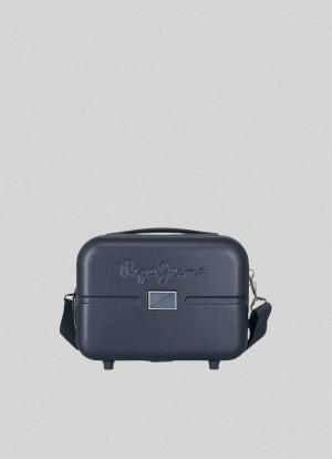 Pepe Jeans Embossed Logo Travel Bag Resväskor Dam Blå | 806475TPZ