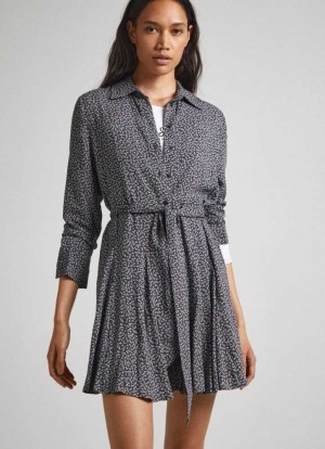 Pepe Jeans Floral Print Dobby Klänning Klänning Dam Olika Färger | 319728KJD