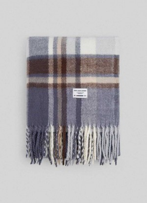 Pepe Jeans Fluid Fabric Check Scarf Halsduk Herr Bruna Beige | 216743BKO