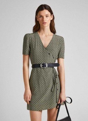 Pepe Jeans Geometric Print Klänning Klänning Dam Olika Färger | 489017KWS