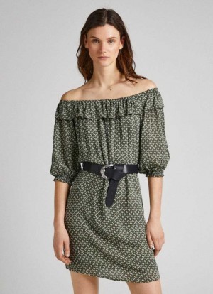 Pepe Jeans Geometric Print Klänning Klänning Dam Olika Färger | 958431YPQ