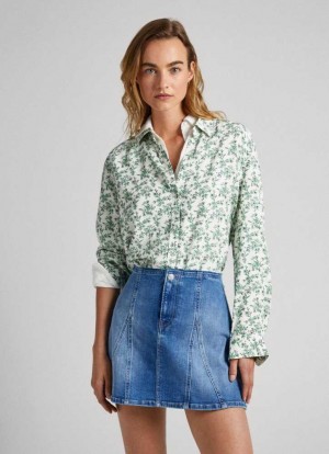 Pepe Jeans Geometric Print Shirt Skjorta Dam Olika Färger | 453619JHW