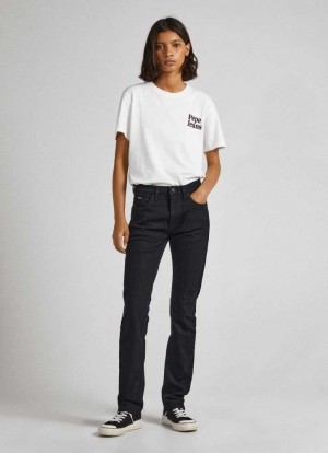 Pepe Jeans Grace Slim Fit High-rise Jeans Denim Dam Blå | 431260JRK
