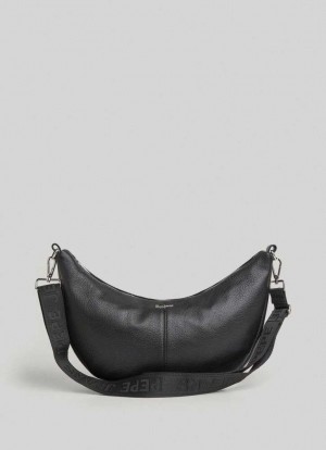 Pepe Jeans Half Moon Bag Väskor & Ryggsäck Dam Svarta | 217538VDT