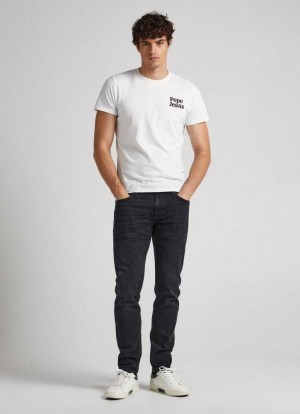 Pepe Jeans Hatch Slim Fit Mid-rise Jeans Slim Jeans Herr Blå | 906217SGO