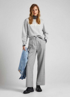 Pepe Jeans Hetero Checked Trousers Långbyxor Dam Olika Färger | 562413QJS