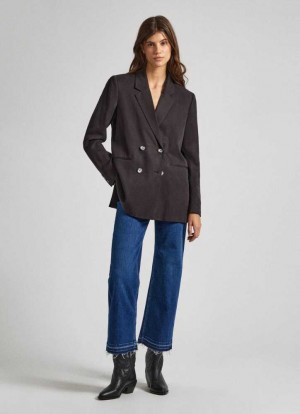 Pepe Jeans High-rise Bootcut Fit Jeans Bootcut Jeans Dam Blå | 583709XIR