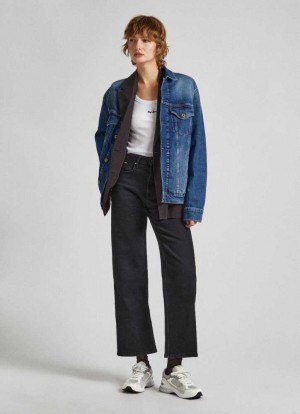 Pepe Jeans High-rise Bootcut Fit Jeans Denim Dam Blå | 258304SYN