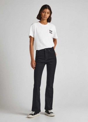 Pepe Jeans High-rise Flare Fit Jeans Denim Dam Blå | 382975UFT