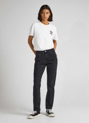 Pepe Jeans High-rise Relaxed Fit Jeans Trends Dam Blå | 139286GPY