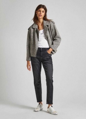 Pepe Jeans High-rise Taper Fit Jeans Denim Dam Blå | 983126CDZ